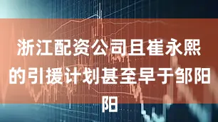 浙江配资公司且崔永熙的引援计划甚至早于邹阳