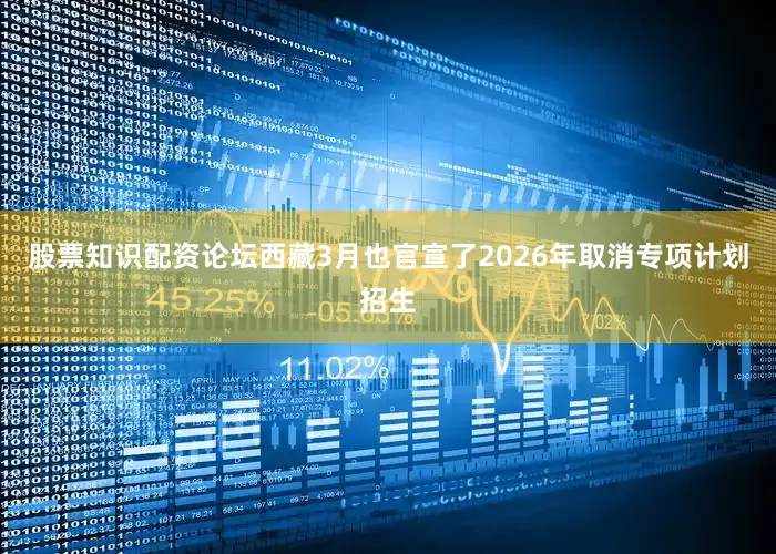 股票知识配资论坛西藏3月也官宣了2026年取消专项计划招生
